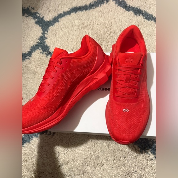Alo Yoga Bright Red Runner Sneaker Shoes Brand New main image 7